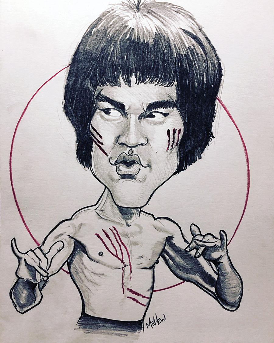 Bruce Lee Caricature